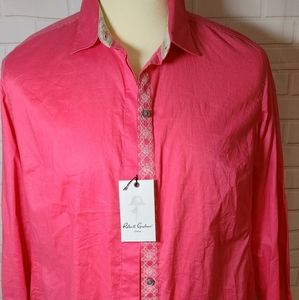 ROBERT GRAHAM WOMEN BUTTON DOWN SHIRT, XL, NWT